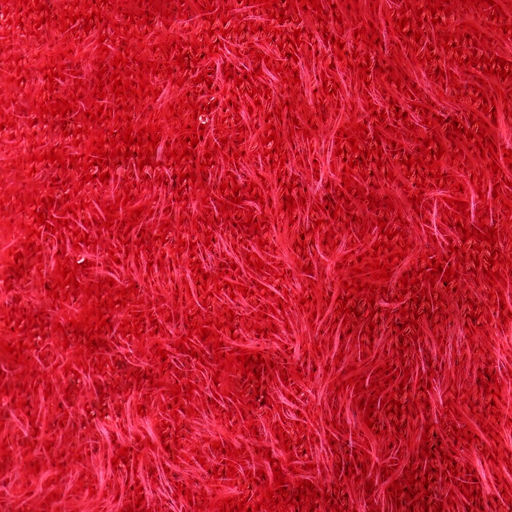 Gianni Bini Eyelash Sweater Womens L Red Sequin Accent Cozy Knit - Picture 8 of 15
